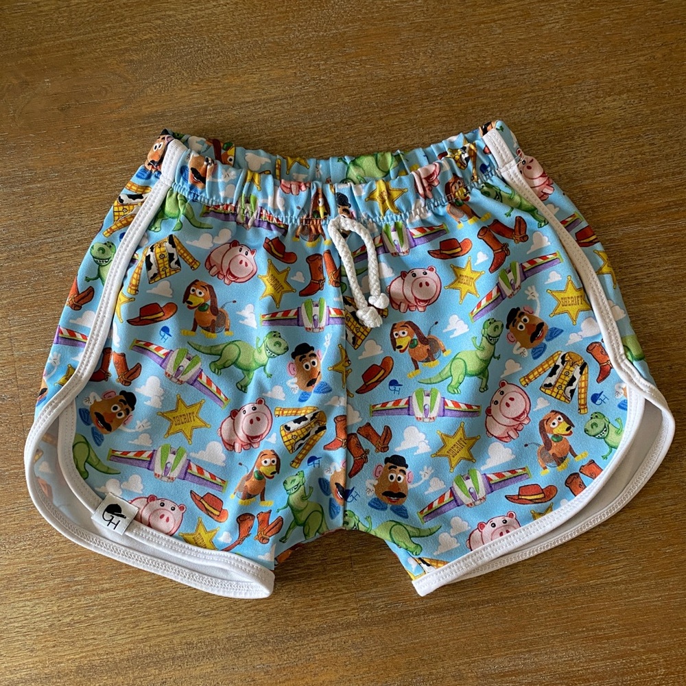 Colorful Toy Story Themed Shorts